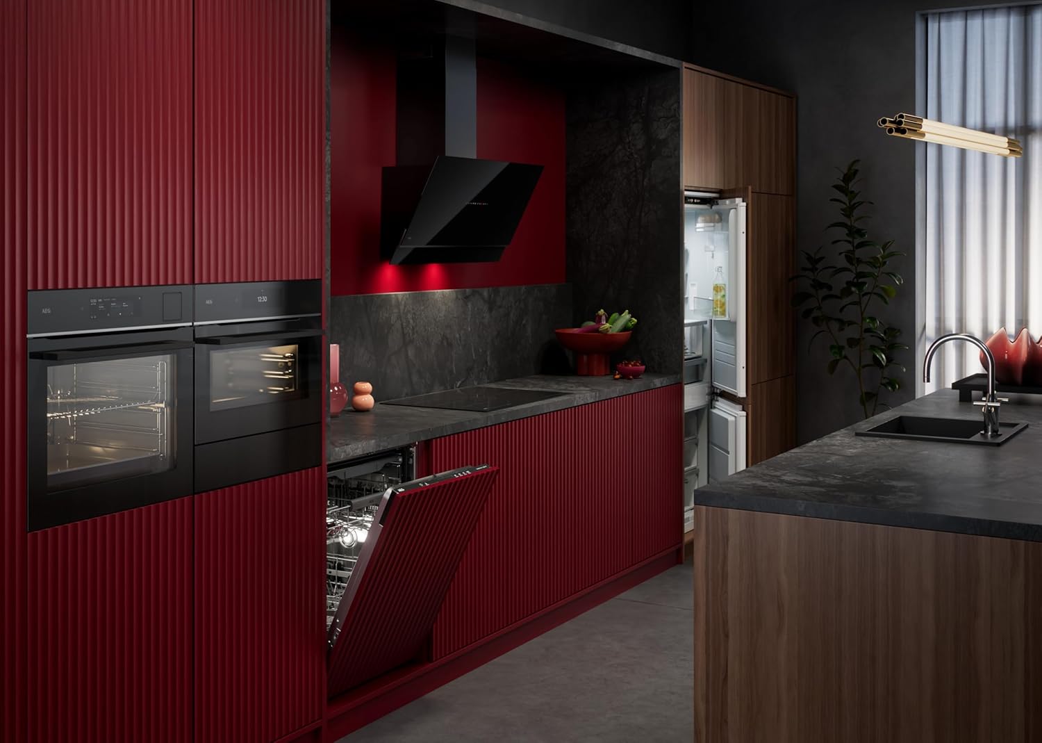 AEG - Four multifonction série TU5 - 72L - Aqua Clean, 7 programmes, TU5AB20WSK