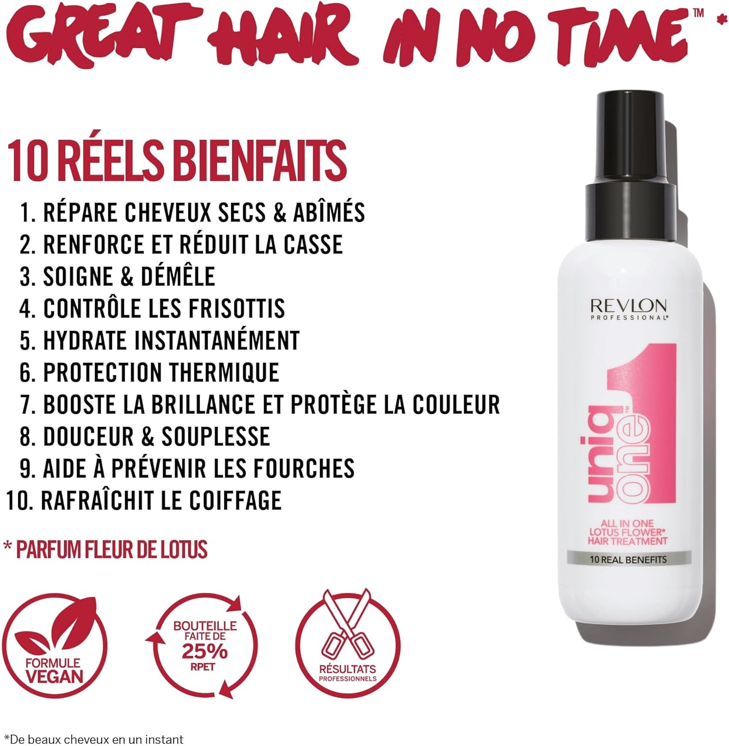 Revlon - UniqOne masque spray 150ml - soin vegan cheveux tous types