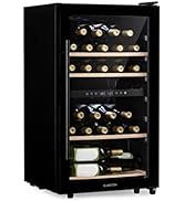 Klarstein Barossa - Cave à vin avec porte en verre, refroidisseur à vin, cave à vin, 5 à 18°C, wi...