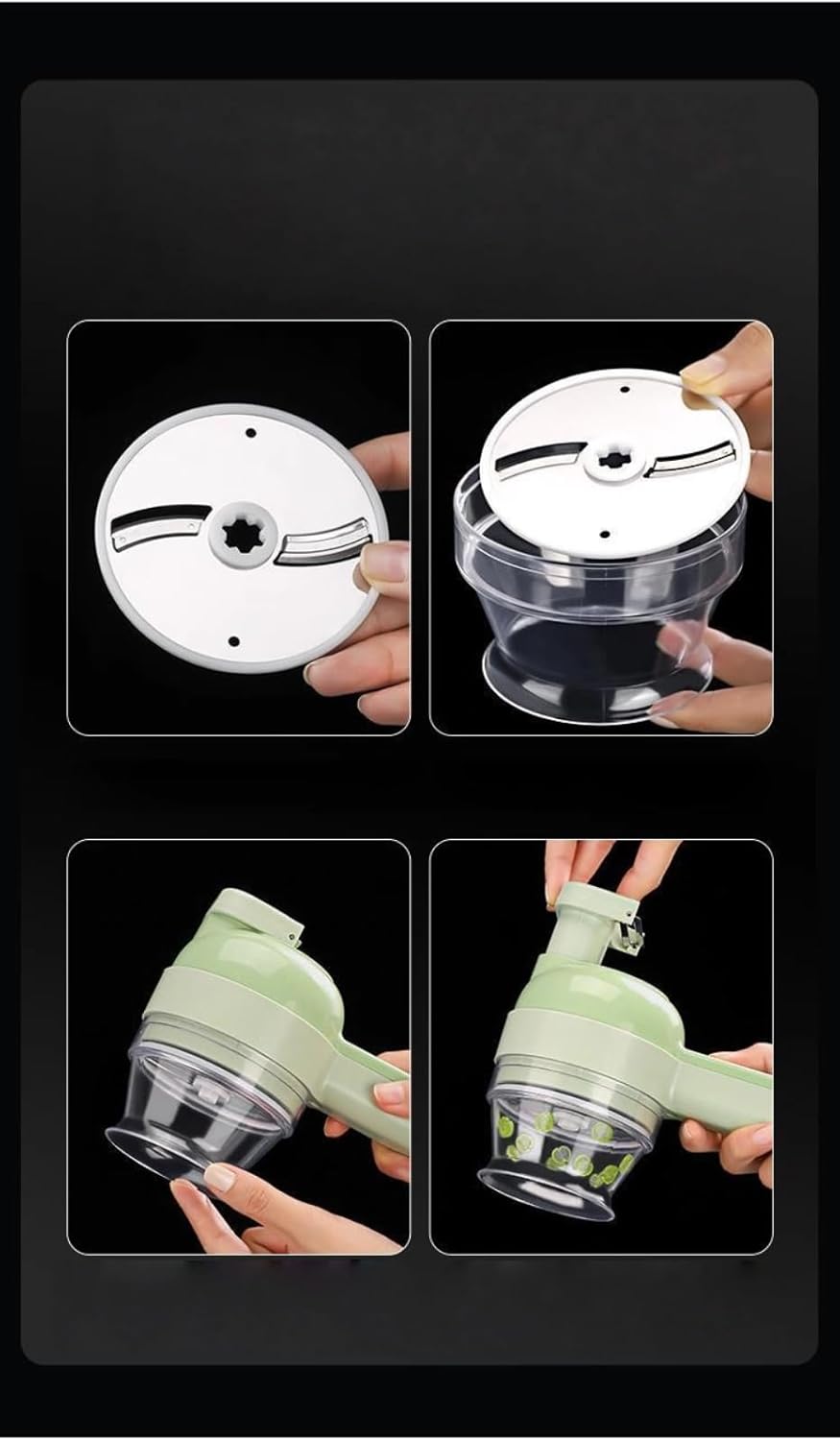 Trancheuse de légumes électrique portable, coupe-ail, broyage, multifonction