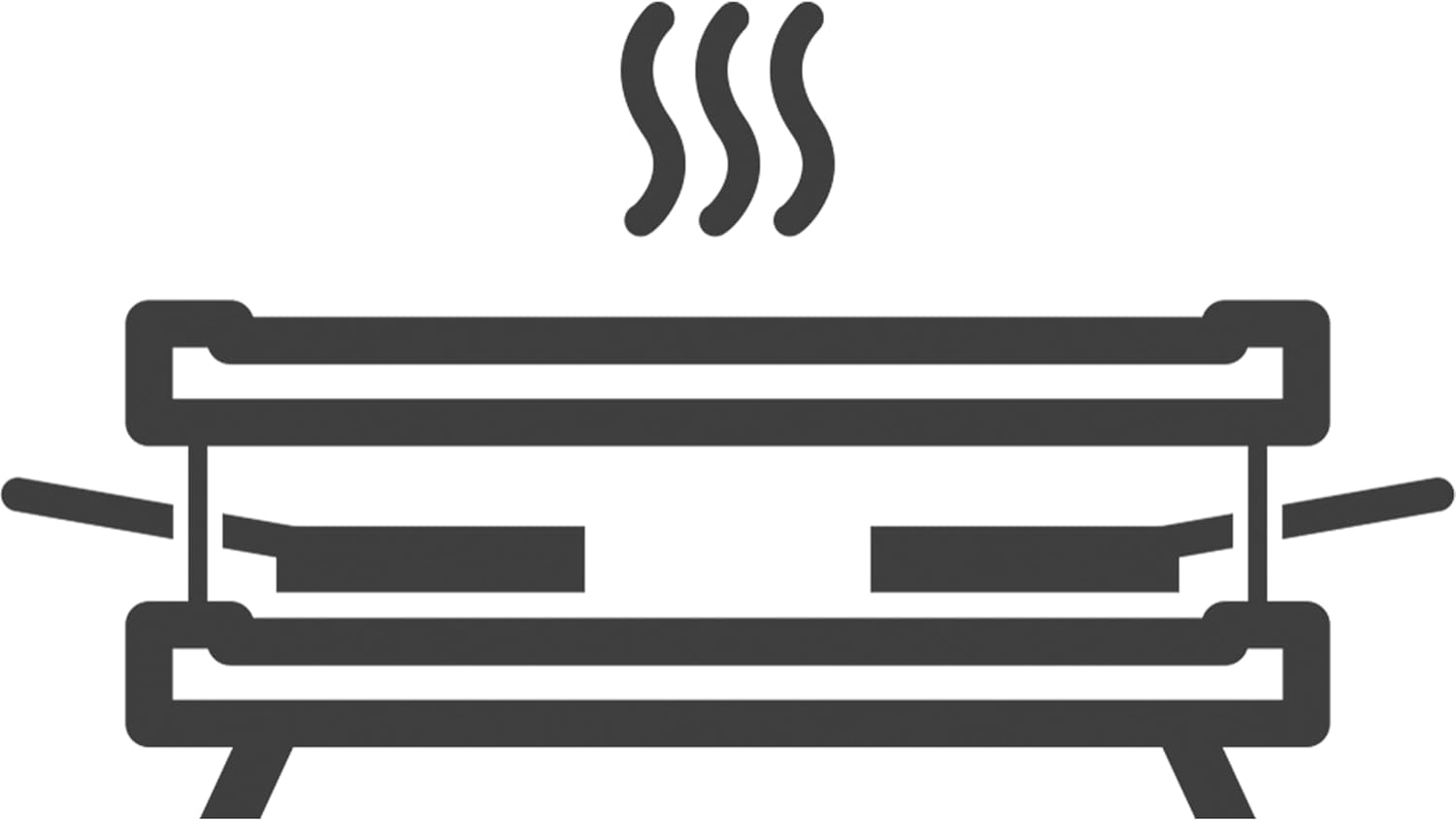 DOMO - Raclette-gril 4 pers, 600W, poêlons antiadhésifs, nettoyage facile - DO9147G