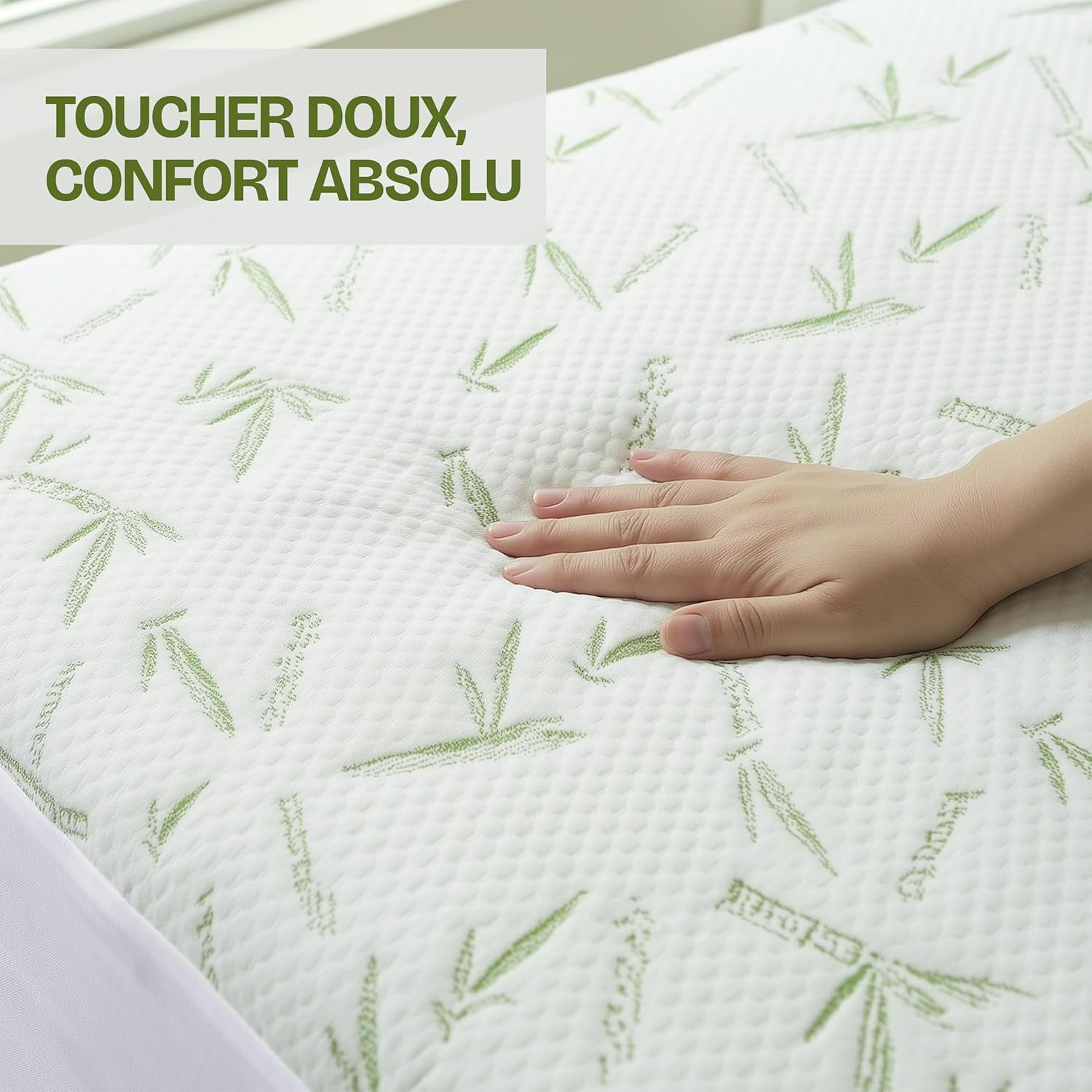 Utopia Bedding - Protège-matelas série Premium - 80x190x30 cm - imperméable, viscose, Oeko-Tex