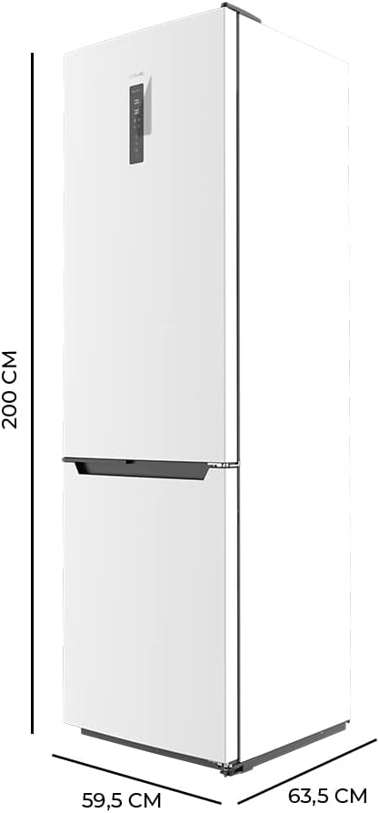 Cecotec - Bolero CoolMarket Combi 356 - 200x60cm - 356L, No Frost, Multi Air Flow, basse consommation