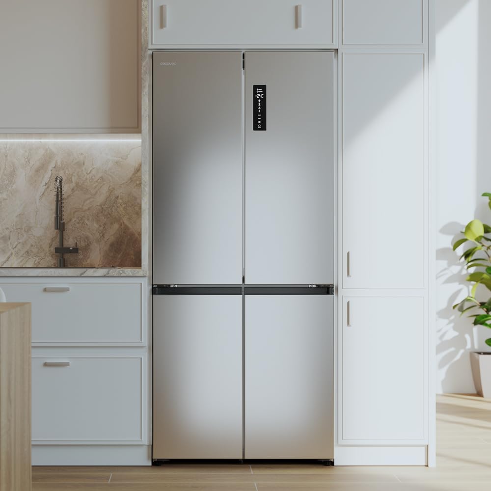 Cecotec - Bolero CoolMarket 4D - 189x83 cm - 456 L, No Frost, Inverter, 4 portes, 4D 456 SBI