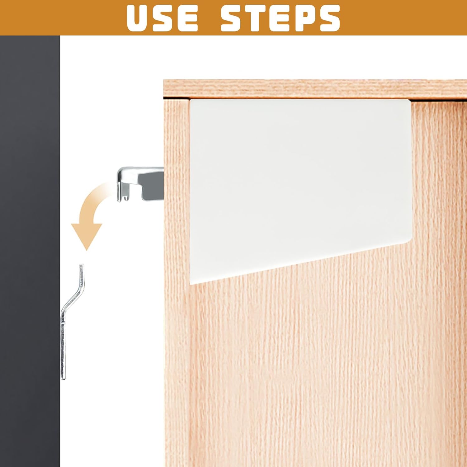 YOUNGSAY - série 8 pièces - réglables, charge 150kg, blanc, rail support