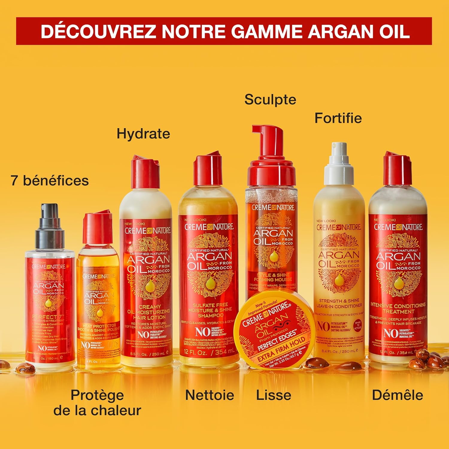 Creme of Nature - Argan Oil - 250ml - spray sans rinçage fortifiant