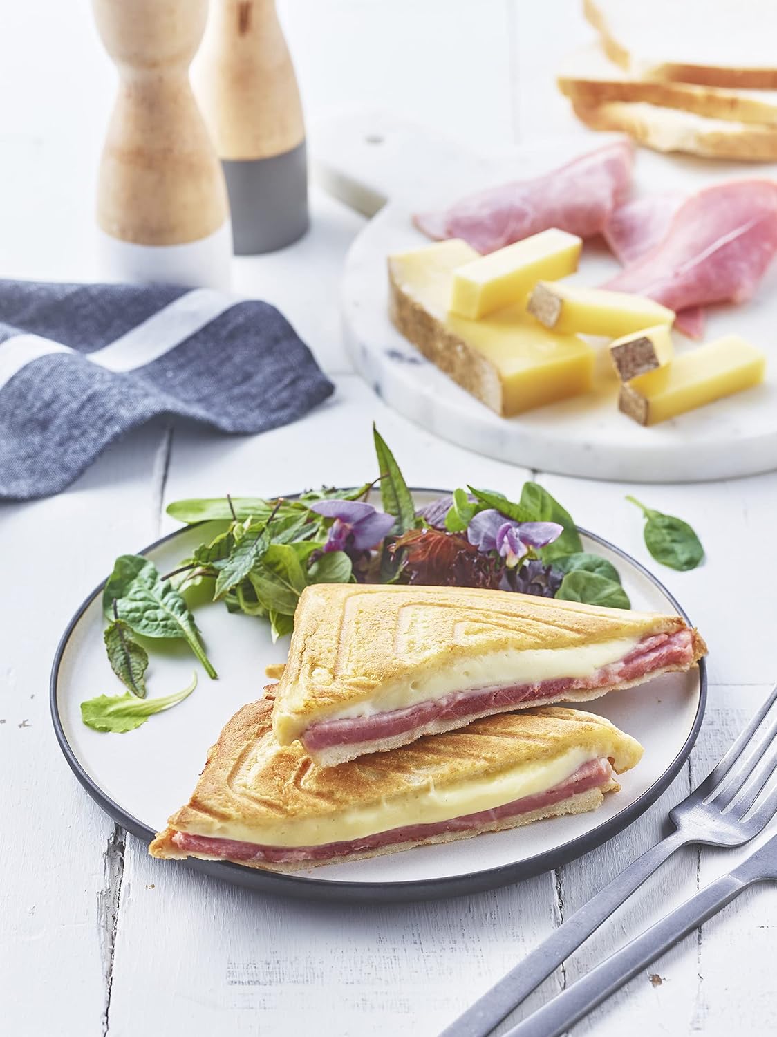 LAGRANGE - plaques Croque-Monsieur Super 2 - aluminium antiadhésif - 030423