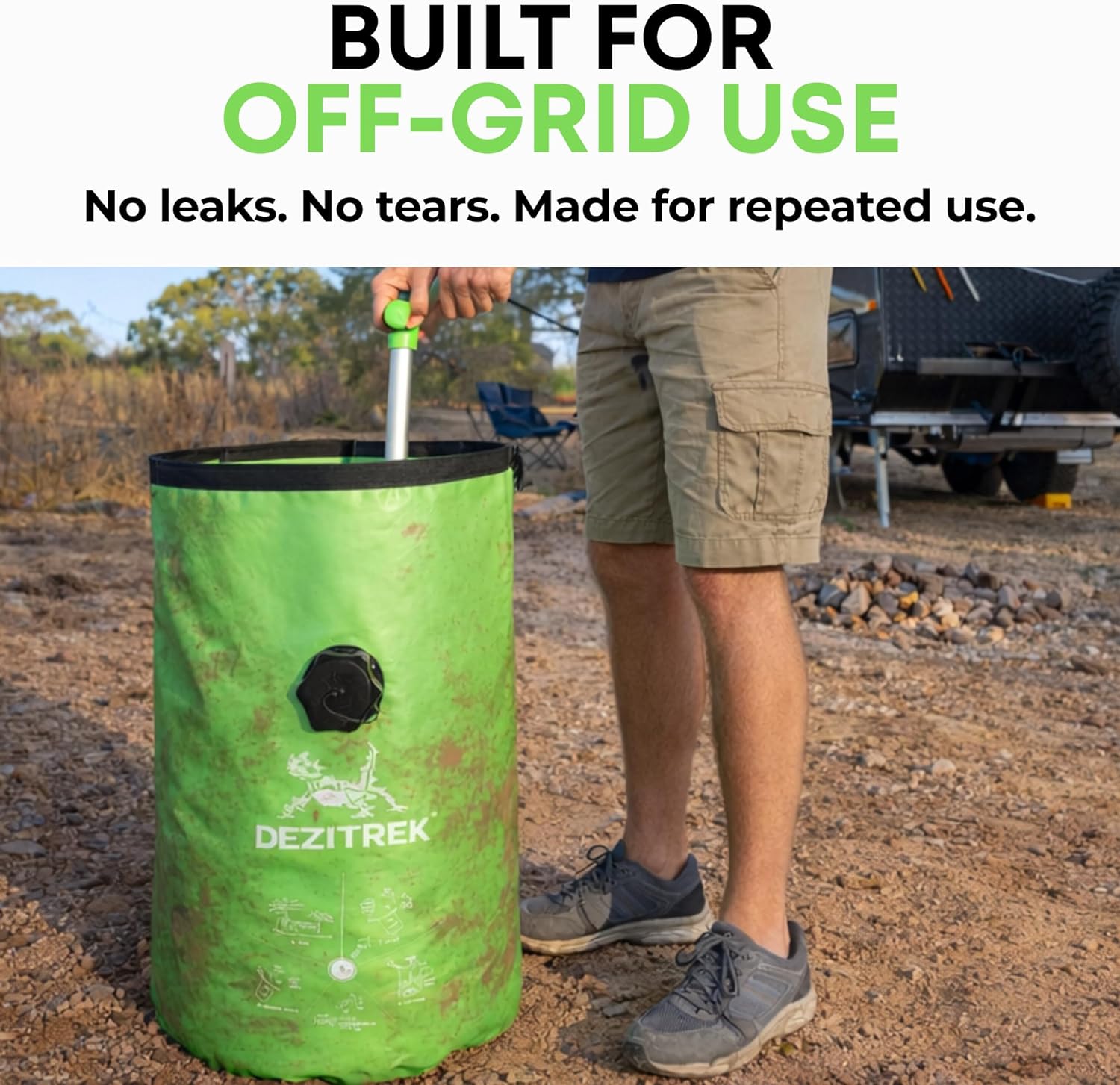 Machine à laver portable – grande capacité, lavage manuel, hors réseau