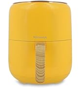MENASTYL - Friteuse à air chaud 4.5 l colorama safran avec poignée finition bois - 6025003