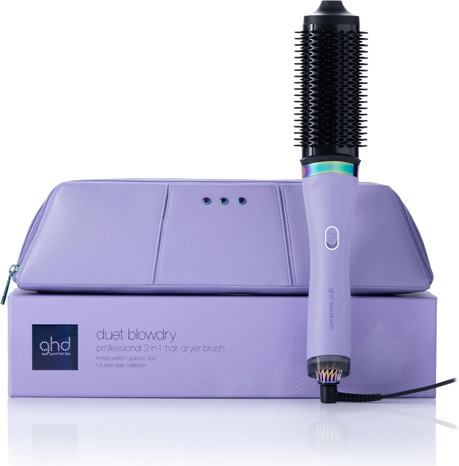 ghd - Duet Blowdry Violette - Brosse 2-en-1, sèche et coiffe, pour tous types de cheveux
