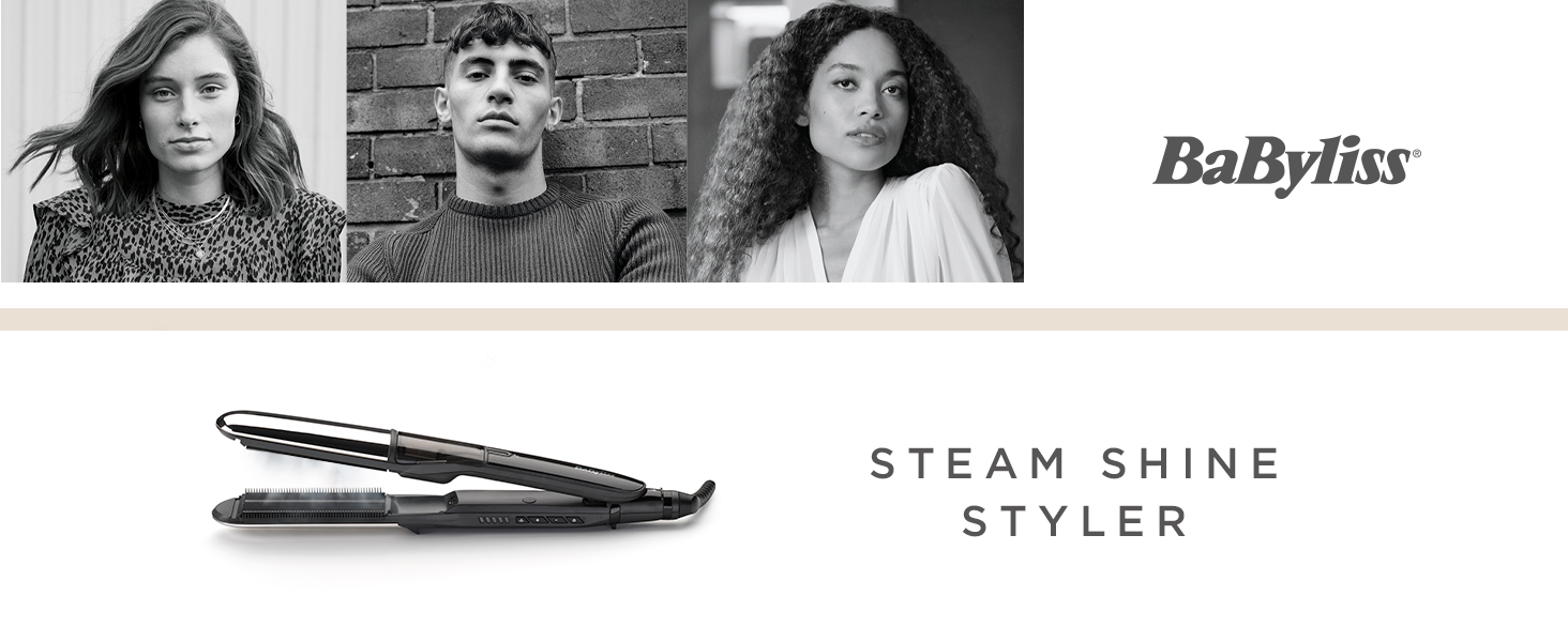 BaByliss, lisseur, lisseur Steam Shine Styler, ST496E, lissage facile, lissage parfait, lissag