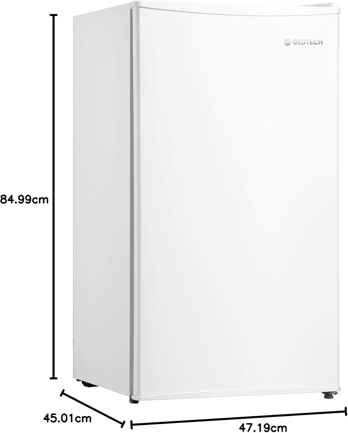 GEDTECH - Table Top 85L, blanc, réfrigérateur compact, GTOP93WH