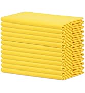 Sweet Needle - Paquet de 12 - Serviettes de Table surdimensionnées 100% Coton 50 CM x 50 CM (20 p...