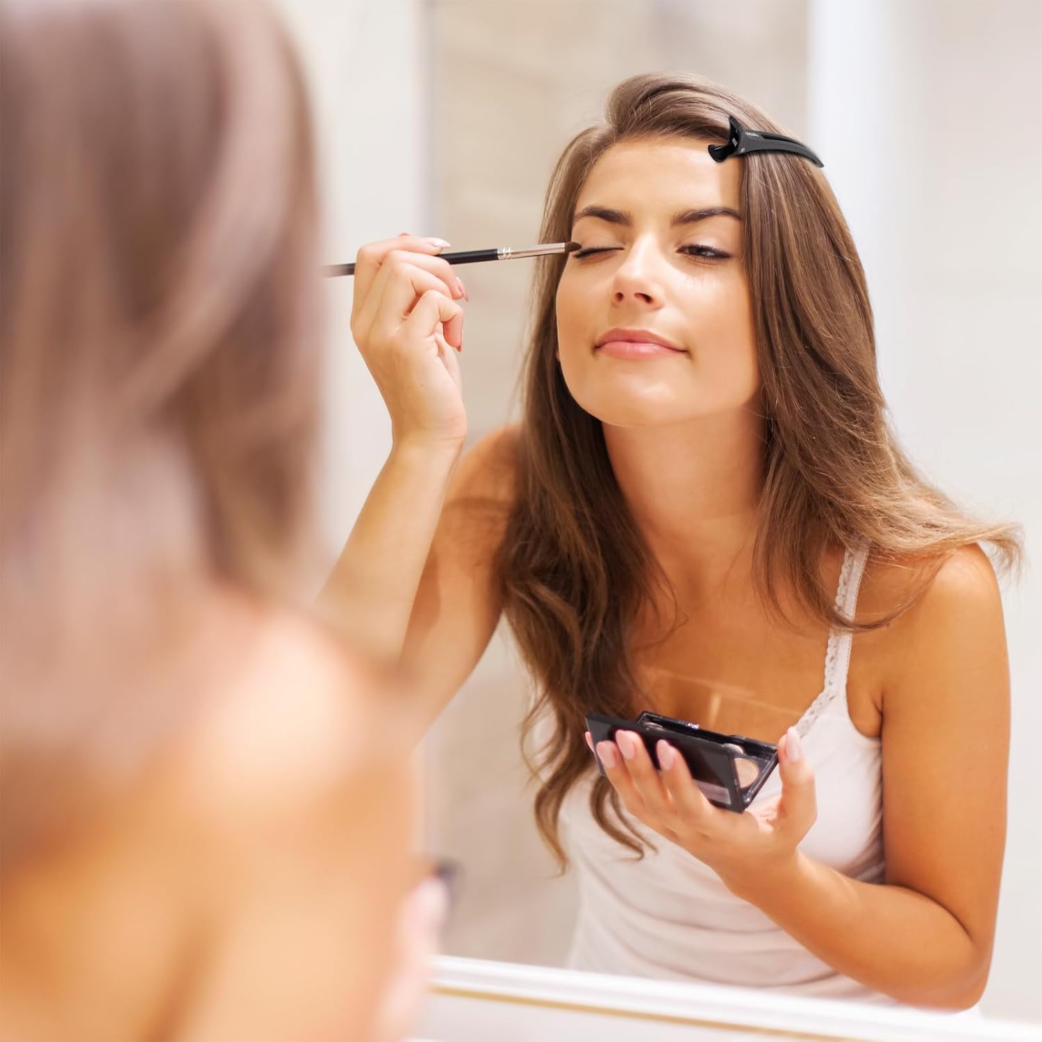 AIMIKE - pinces crocodile coiffeur - lot de 6 - antidérapantes, sans trace