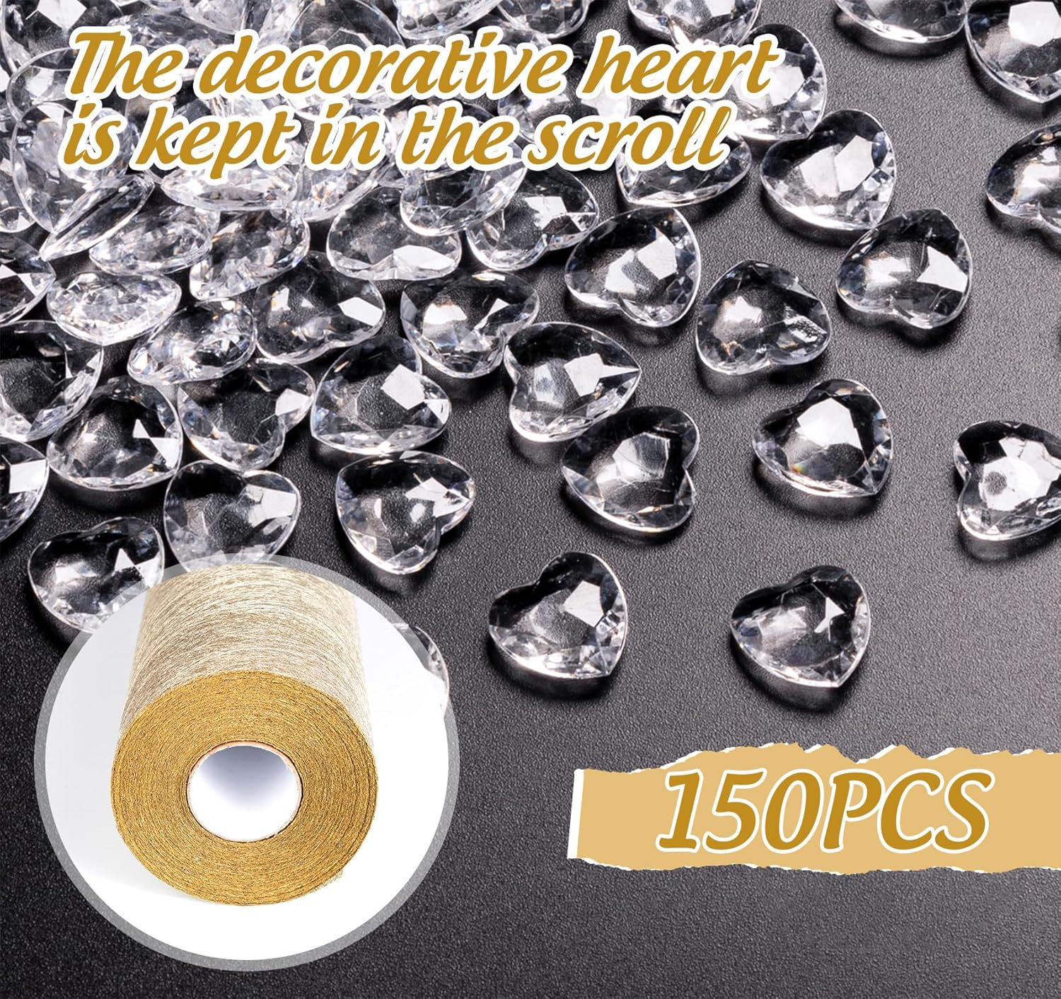 Chemin de Table - non-tissé réutilisable - 23x300cm - idéal fête or