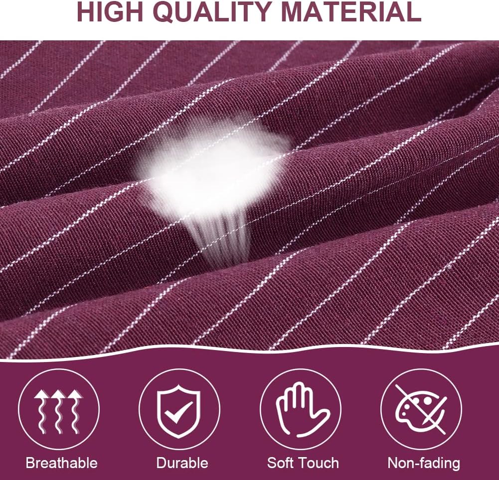 Vicloon - tabliers cuisine réglables, étanches - 2 pièces, 2 poches, unisexes, vin rouge+gris