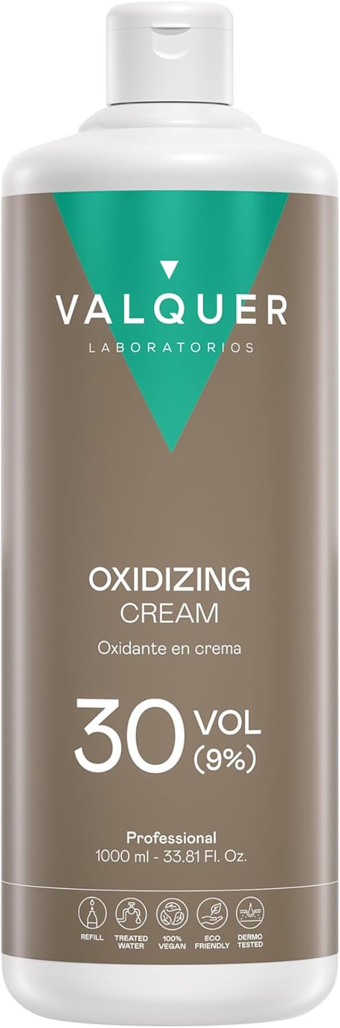 Valquer - Crème oxydante capillaire 1L - vegan, 30 volumes, 9%