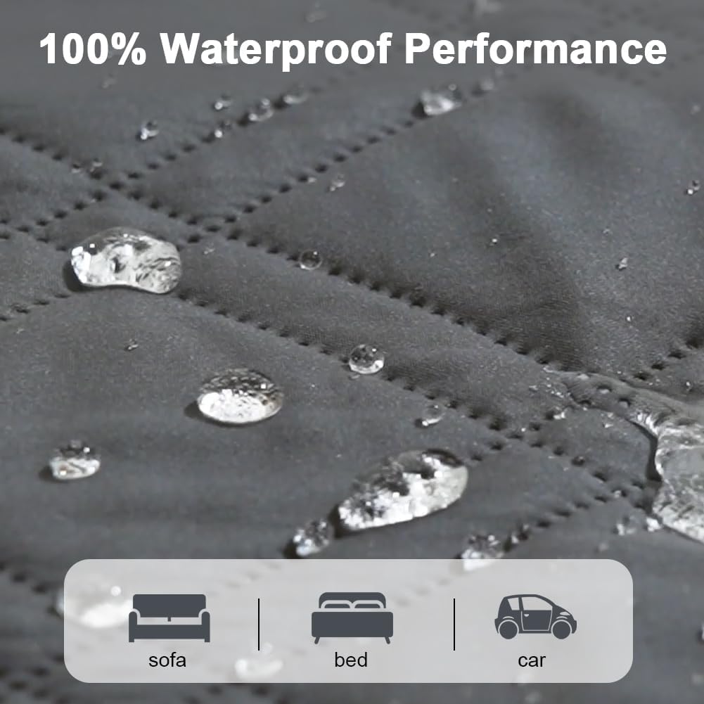 DUJUIKE - housse canapé imperméable, 208-260cm, enfants animaux