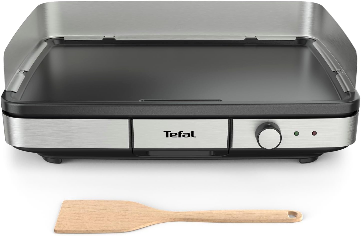 Tefal - Plancha Maxi inox XXL 10/12 pers, thermostat réglable, CB690D12