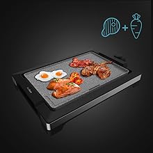 Plancha à rôtir électrique avec surface plancha