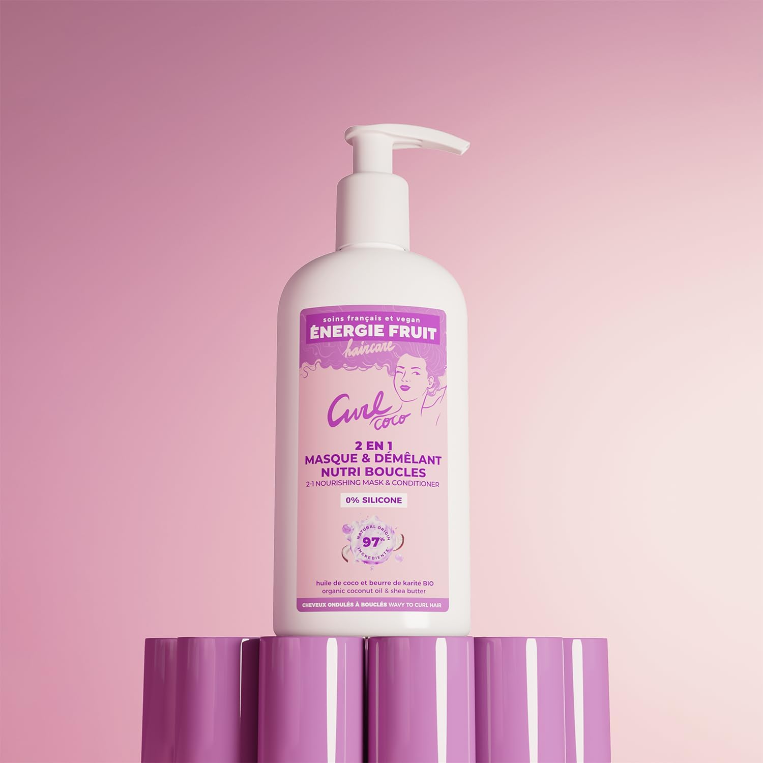 Energie Fruit - Coco Curl - 300ml - Nourrissant boucles, coco bio, 97% naturel