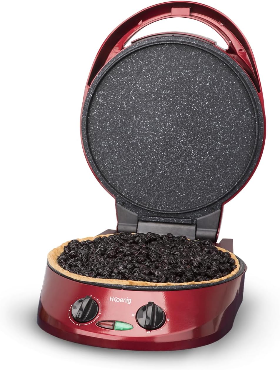 H.Koenig - TRT180 - multicuiseur tarte express 9 moules, 210°C, plaques grill