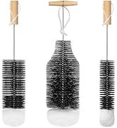 Mycket Lot de 3 goupilles pour bouteilles en verre - Brosse de nettoyage pour bouteilles de soda ...