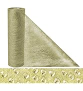 Matériau décoratif texturé vert métallisé en rouleau avec motif en forme de cœur gaufré, présenté sous forme de rouleau avec un coin déplié affichant les détails de la surface