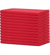 Sweet Needle - Paquet de 12 - Serviettes de Table surdimensionnées 100% Coton 45 CM x 45 CM (18 p...