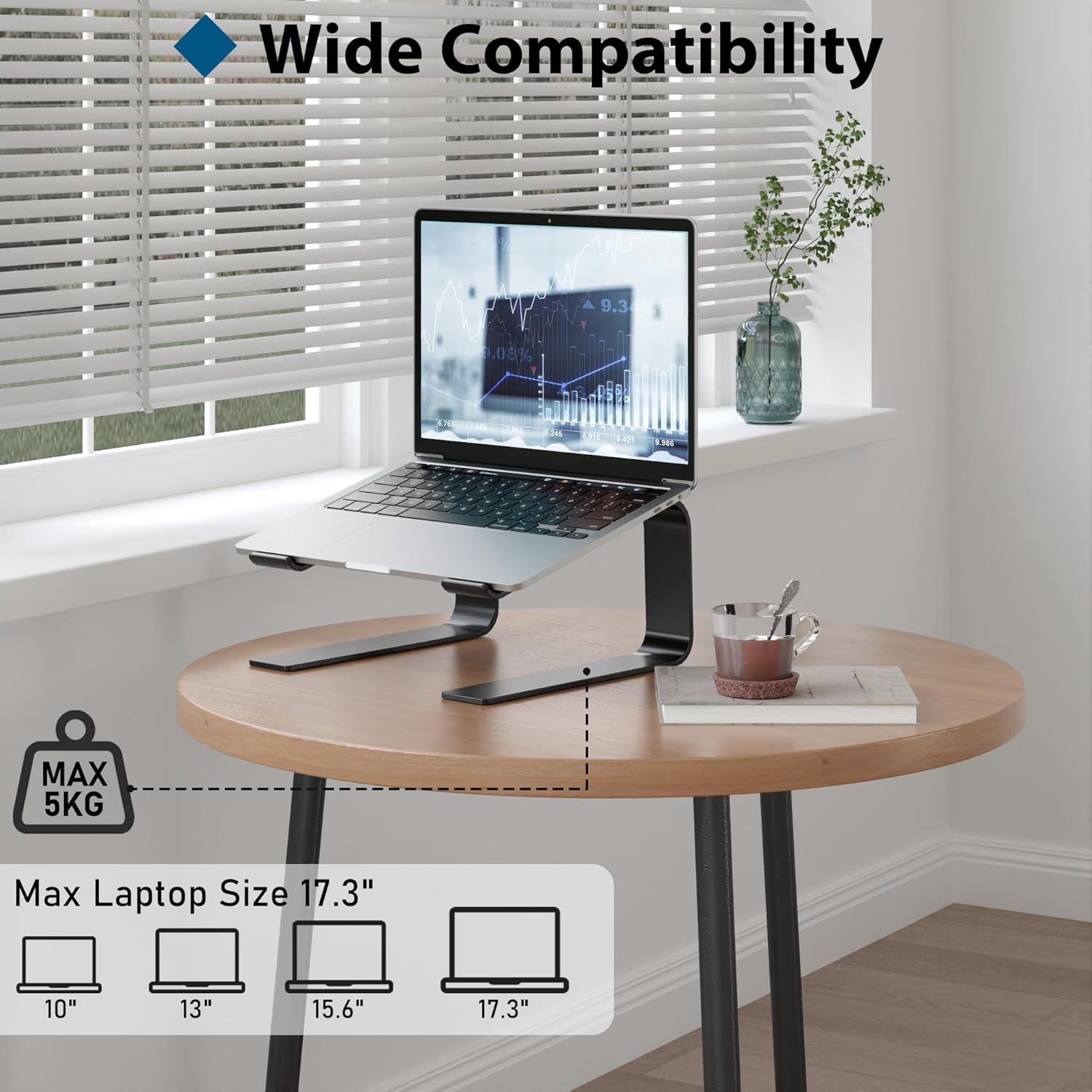 BONTEC - Support PC portable ergonomique 10-17,3