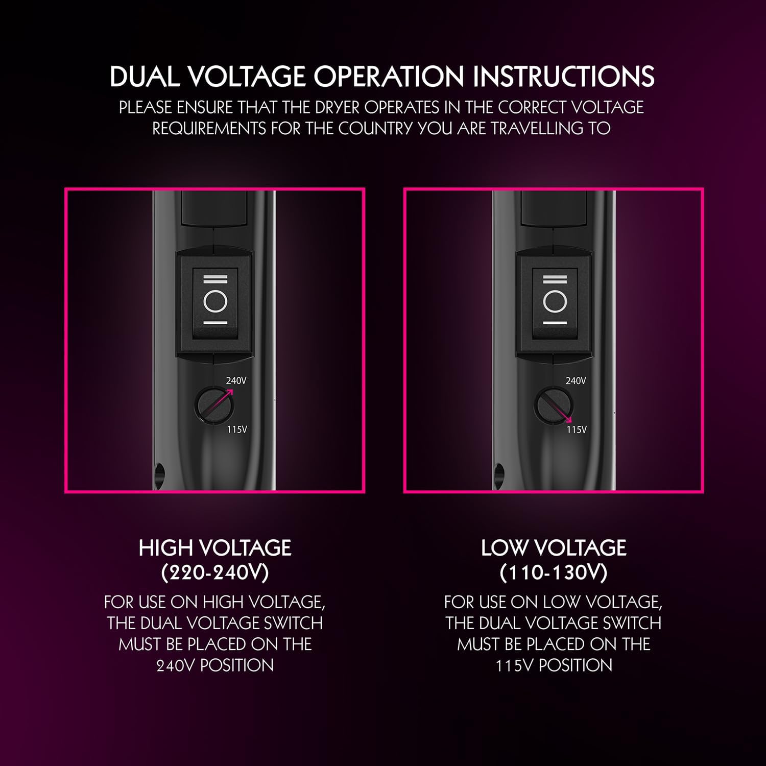 WAHL - Sèche-Cheveux de Voyage - compact, pliable, 1200W