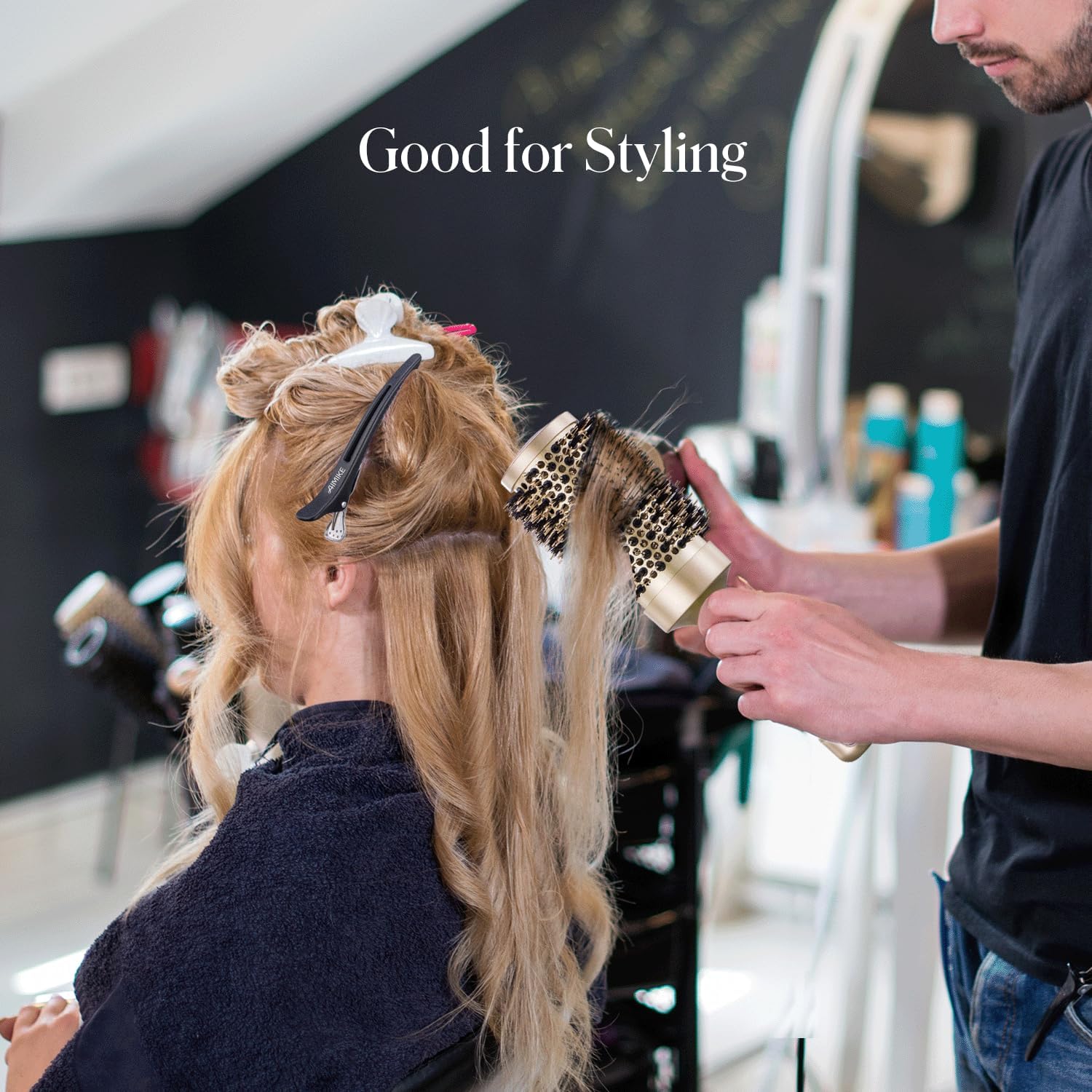 AIMIKE - Pince cheveux crocodile - 6pcs - antidérapantes, sans trace