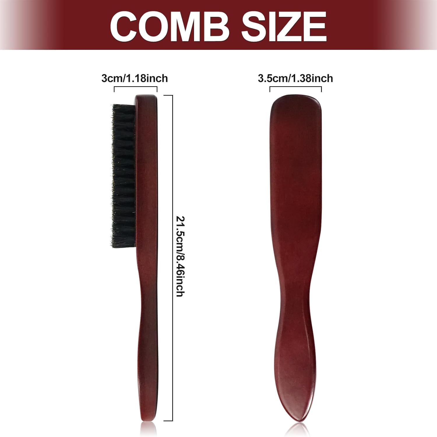 Brosse poils sanglier - cheveux/barbe - multi-types - spécial plaquage et chignon