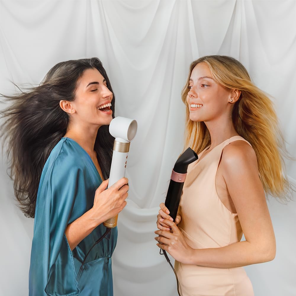 Cecotec - AirGlam 14in1 - Brosse soufflante 1400W, 3 temp., 14 têtes