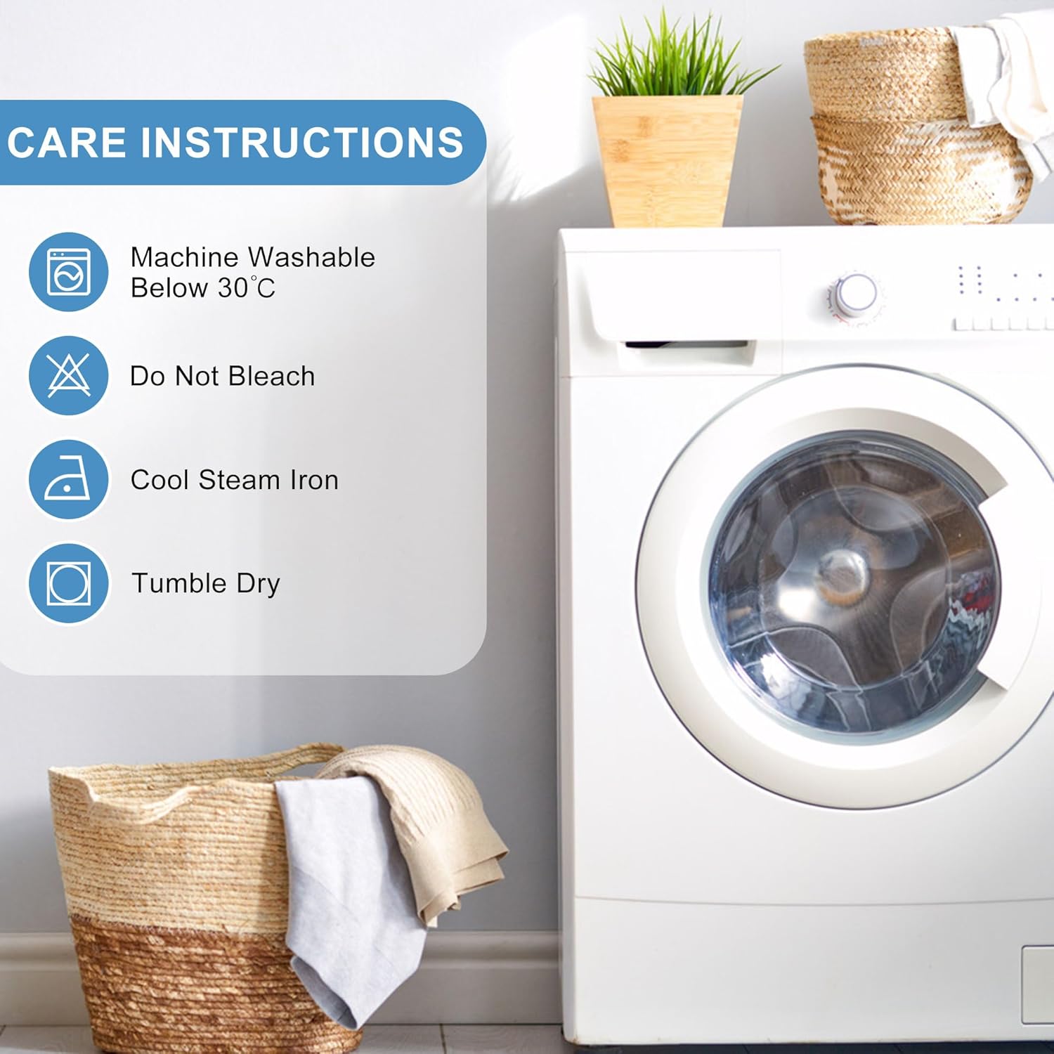 DWCN - Aqua Bleu Lin - 135x260cm - nappe lavable et imperméable