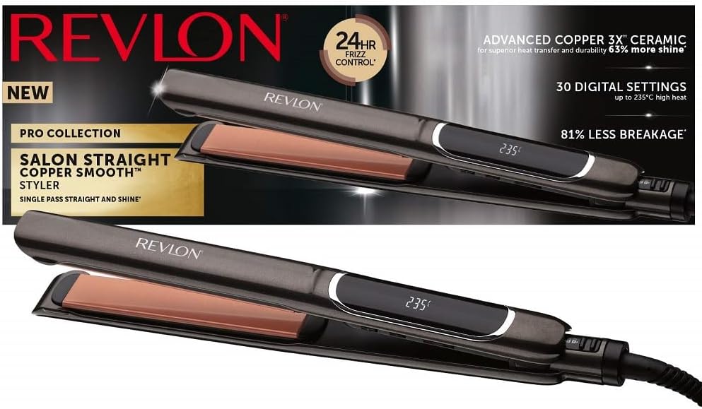 Revlon - Collection Salon Straight Extra-Long - 125mm - lisseur cuivre RVST2175E