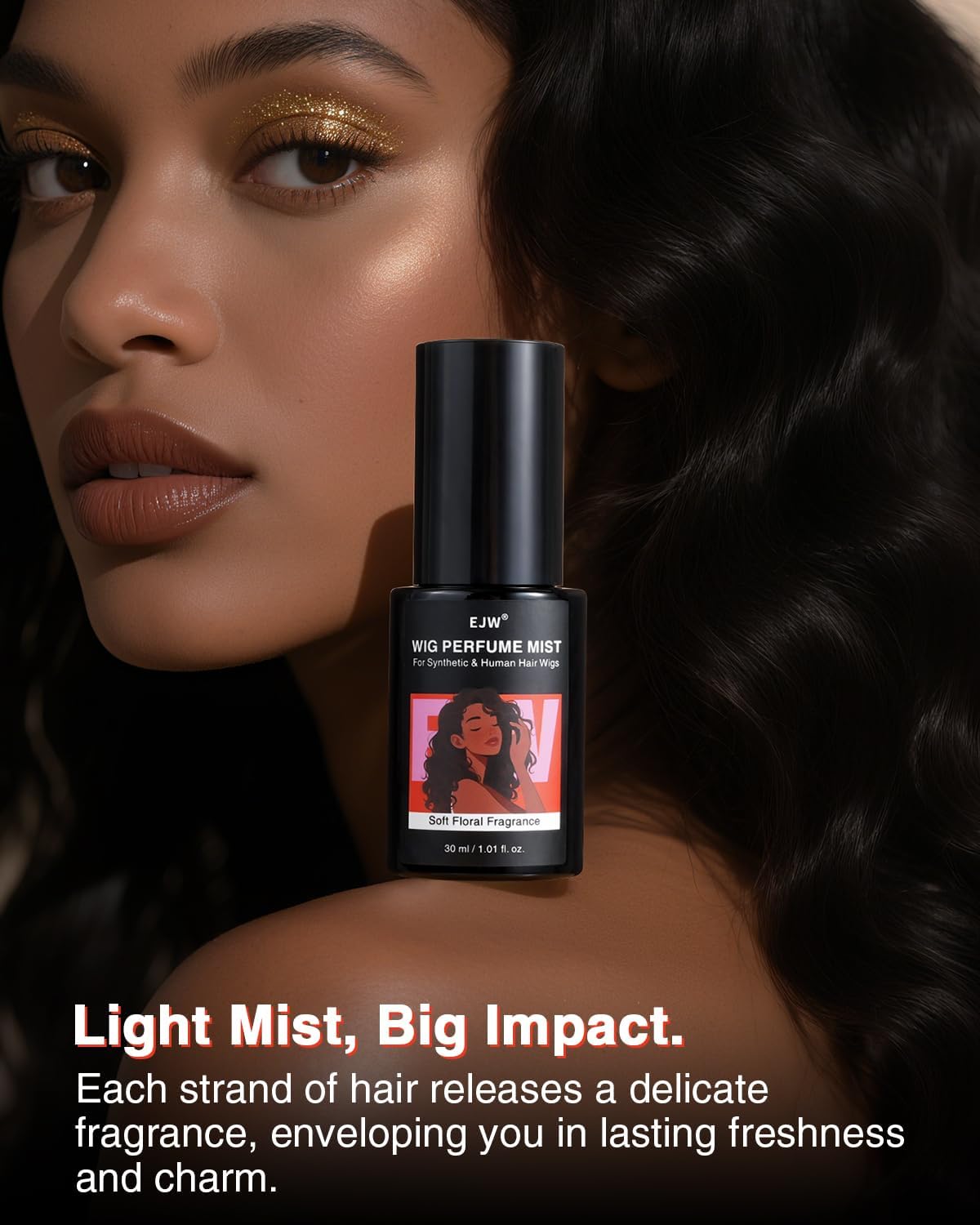 EJW - Spray rafraîchissant perruques - 30 ml - anti-odeur, brillance
