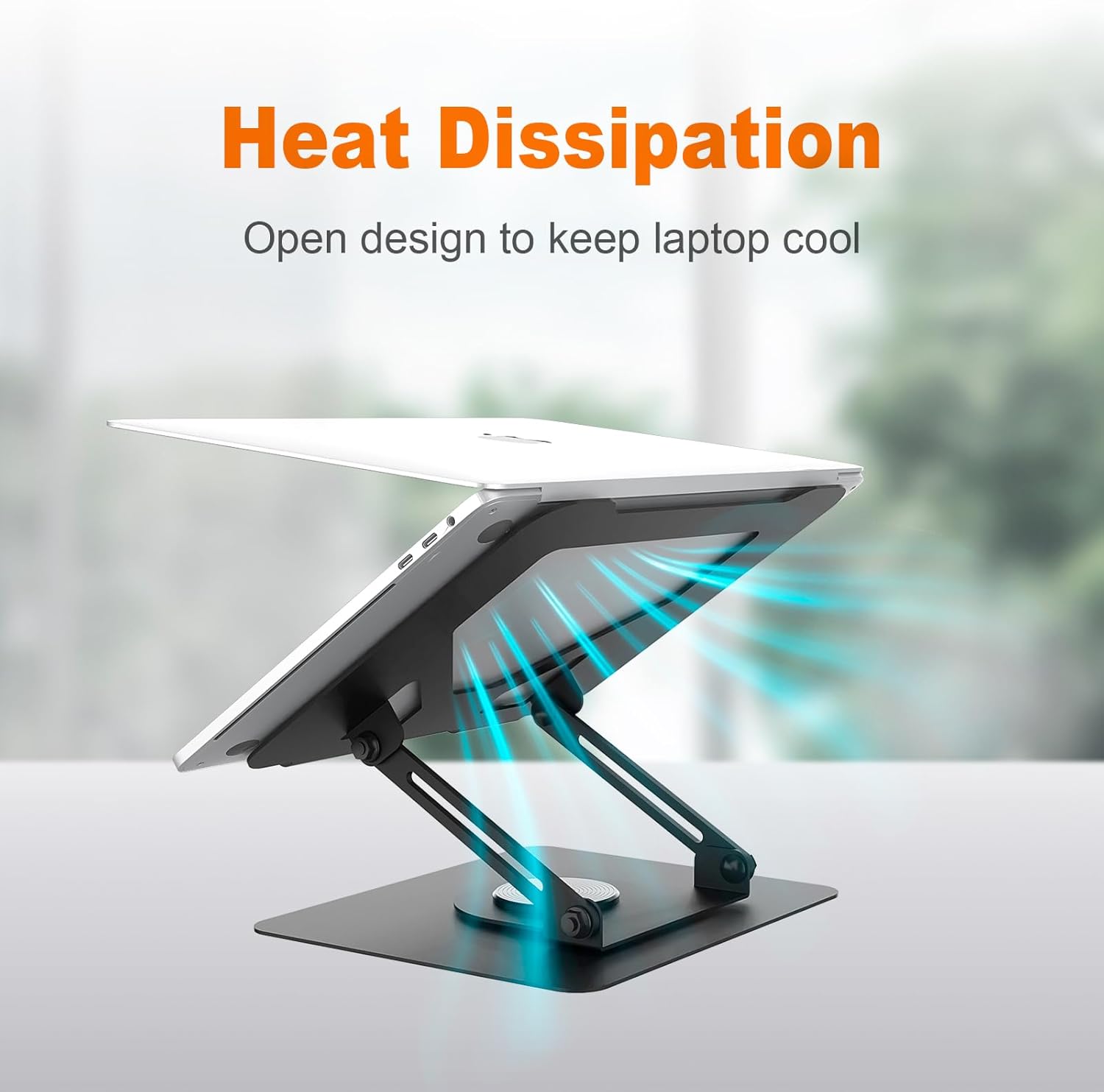 GRIFEMA - support laptop GB1050 - 11-17'' - hauteur réglable, rotatif, pliable