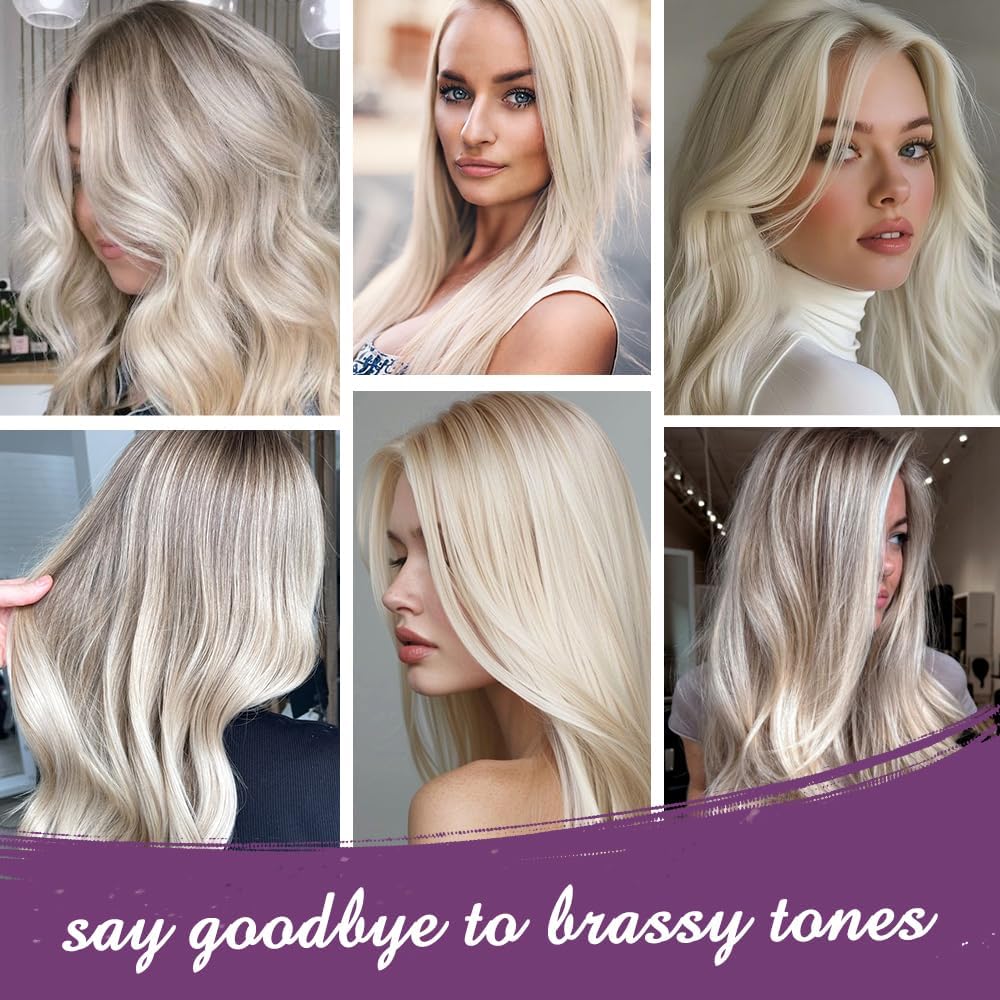 Karseell - Violet Masque Cheveux - 500ml - Neutralise reflets jaunes, répare cheveux abîmés