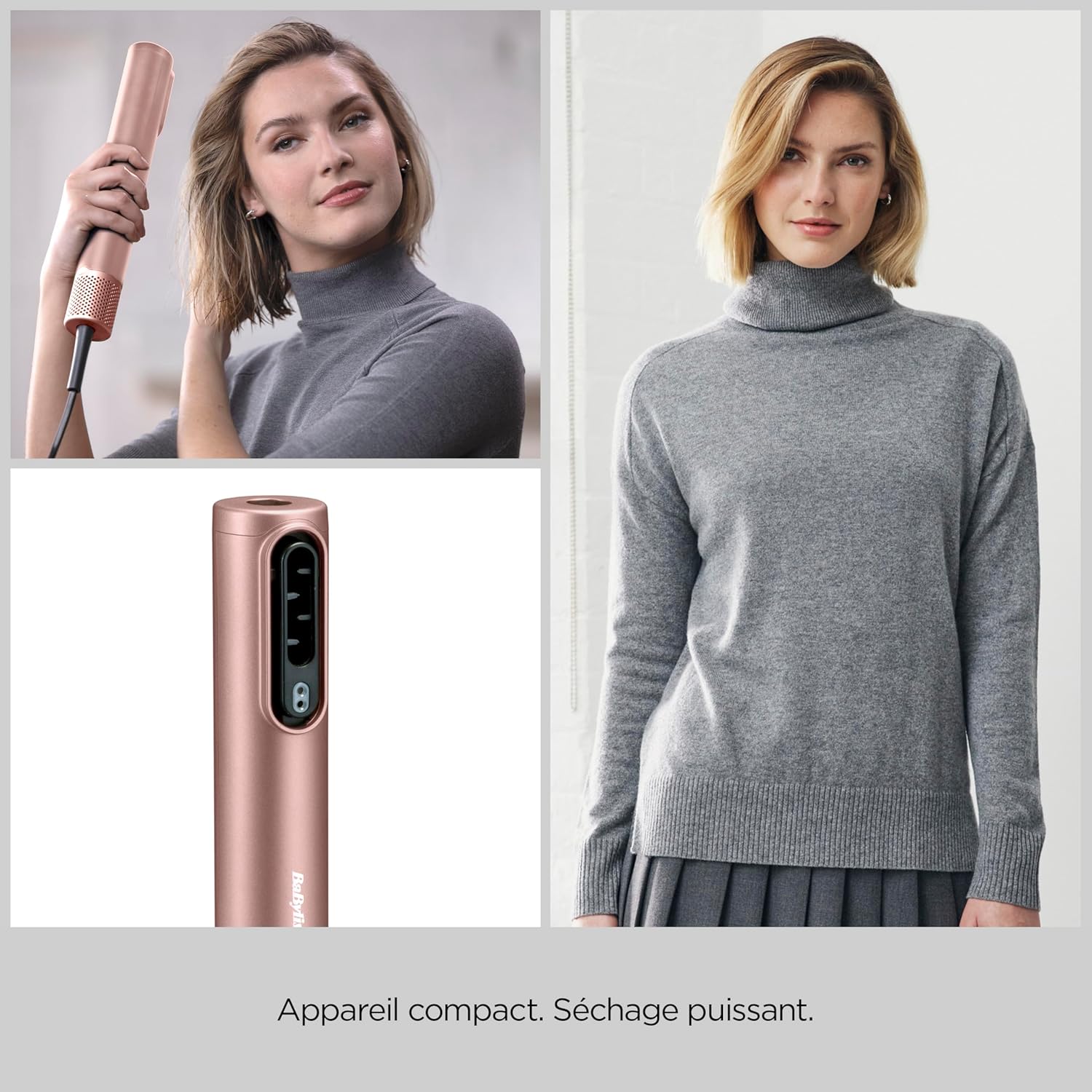 BaByliss - Air Wand - styler 4-en-1, ionique, diffuseur, vanity - AS6556E