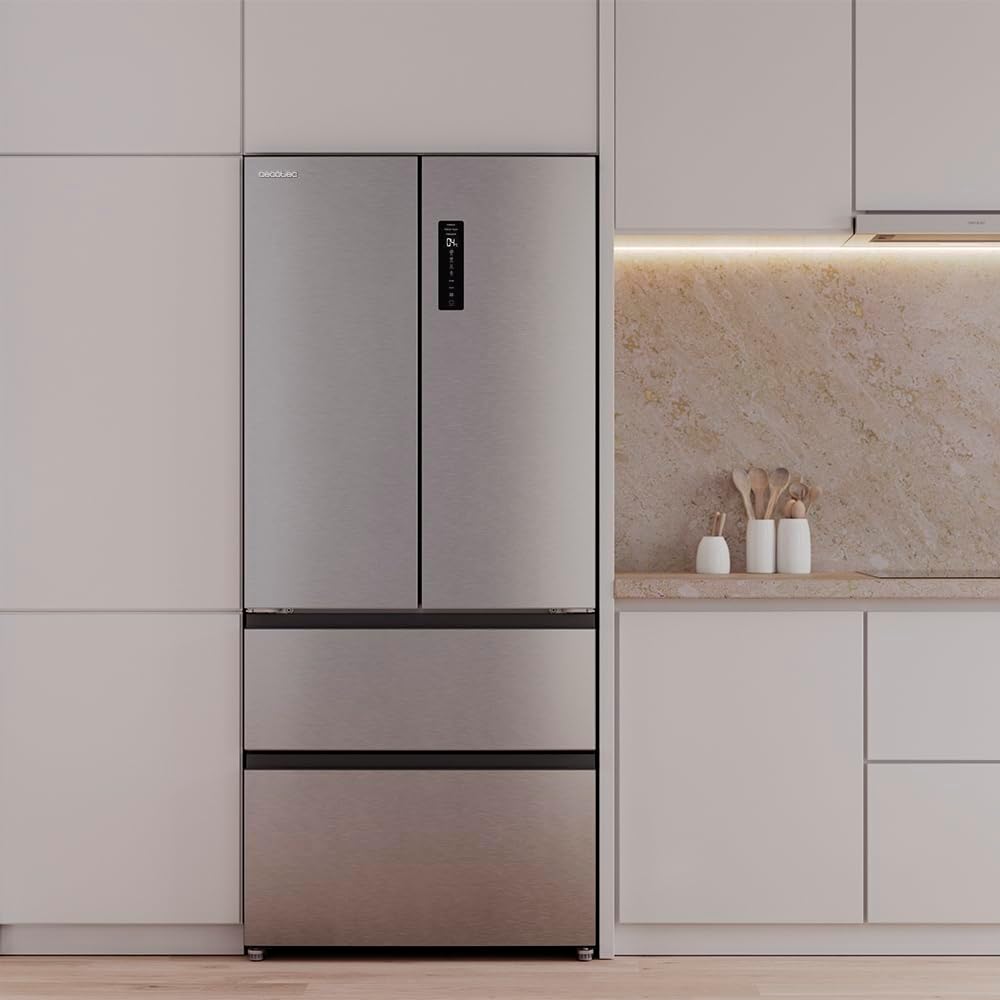 Cecotec - Bolero CoolMarket Série F2D - 458L, 189x83 cm, No Frost, Inverter F2D458SBI