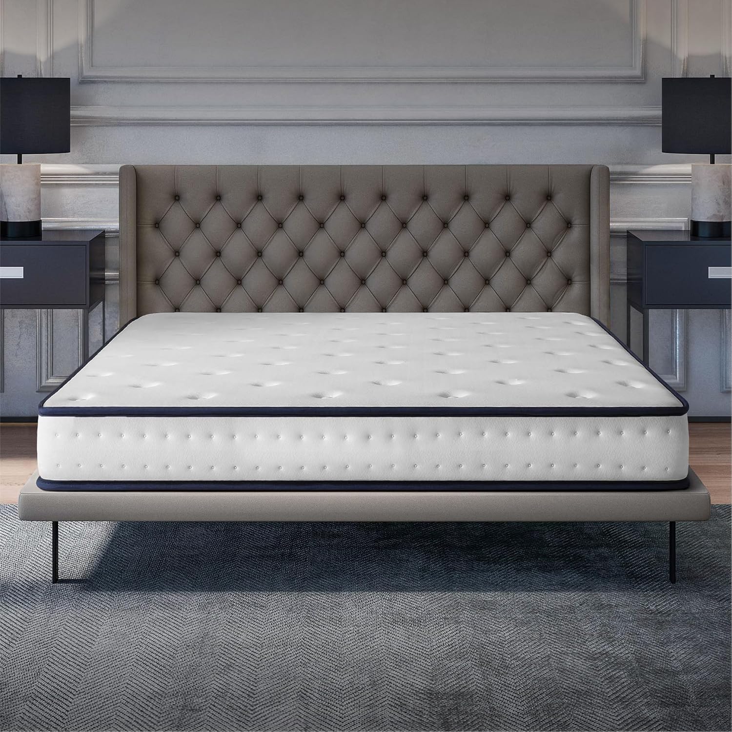 COSMOS - Upsilon - matelas 140x200, mémoire de forme, latex, 15cm, 7 zones, réversible