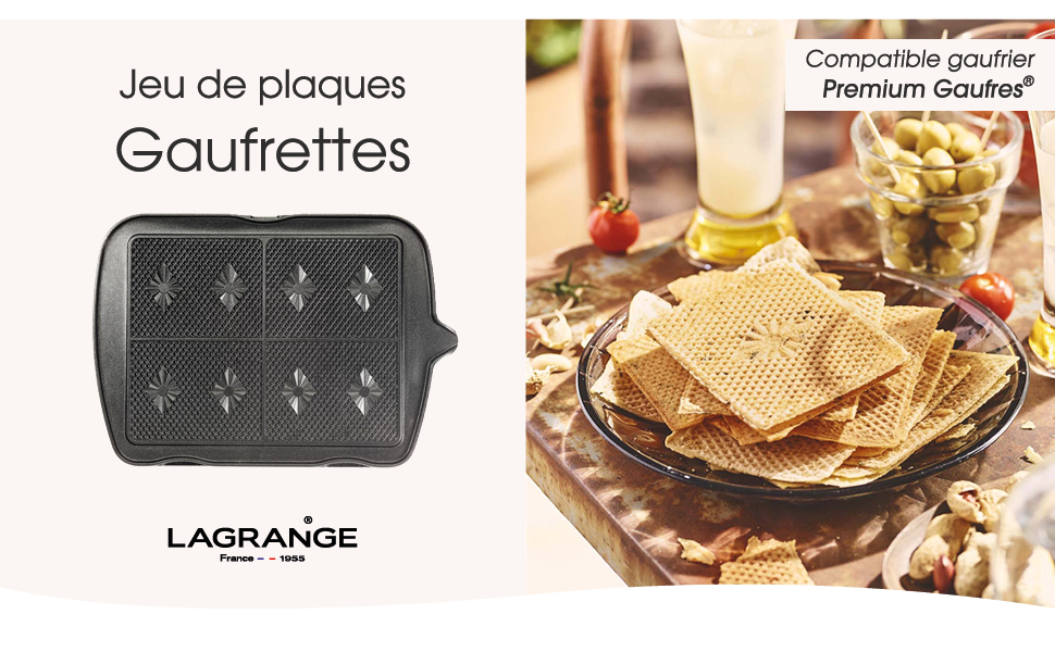 Lagrange - plaque Gaufrettes - Premium