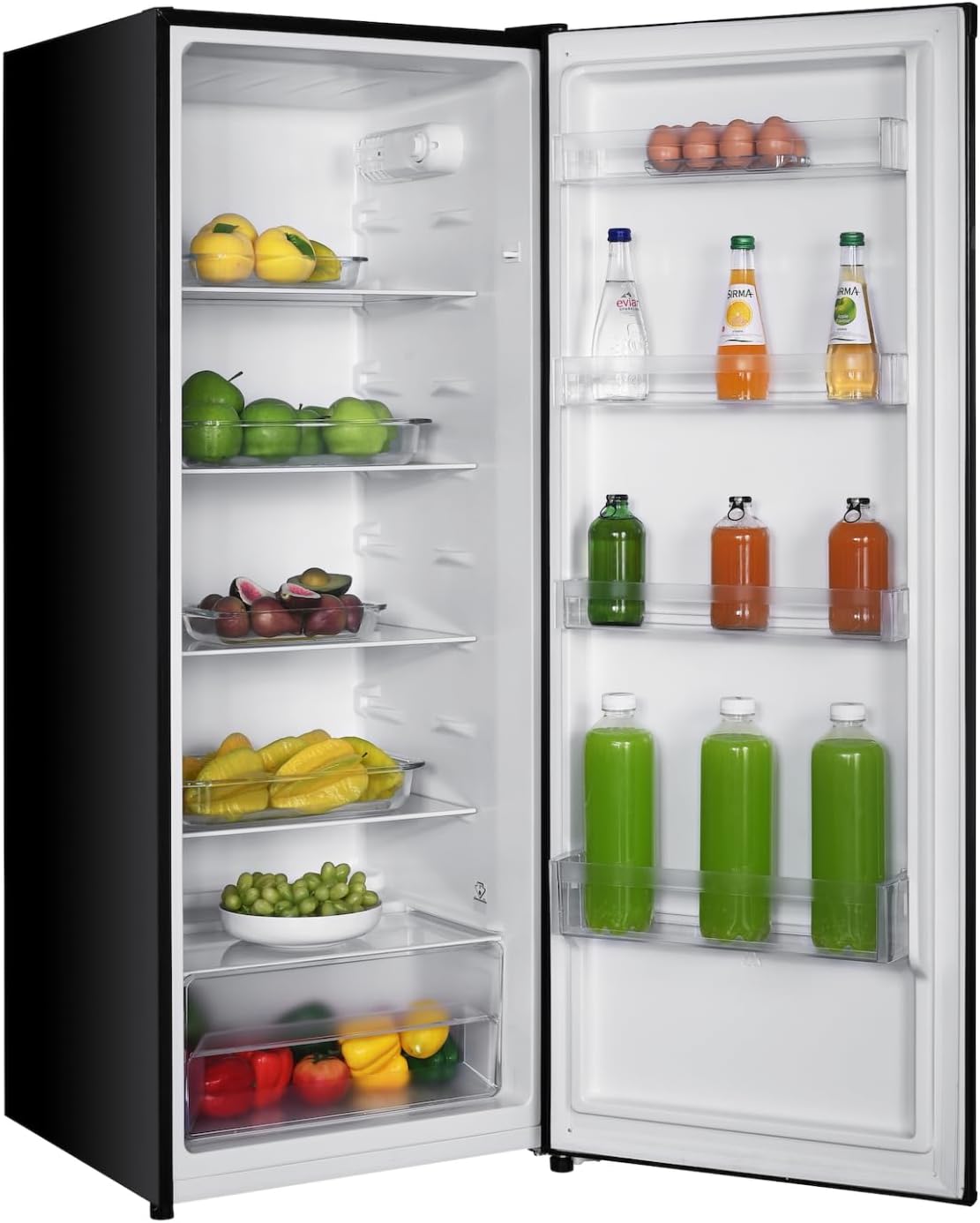 GEDTECH - Réfrigérateur simple, 230L, Classe E, porte noire, GSP230BL