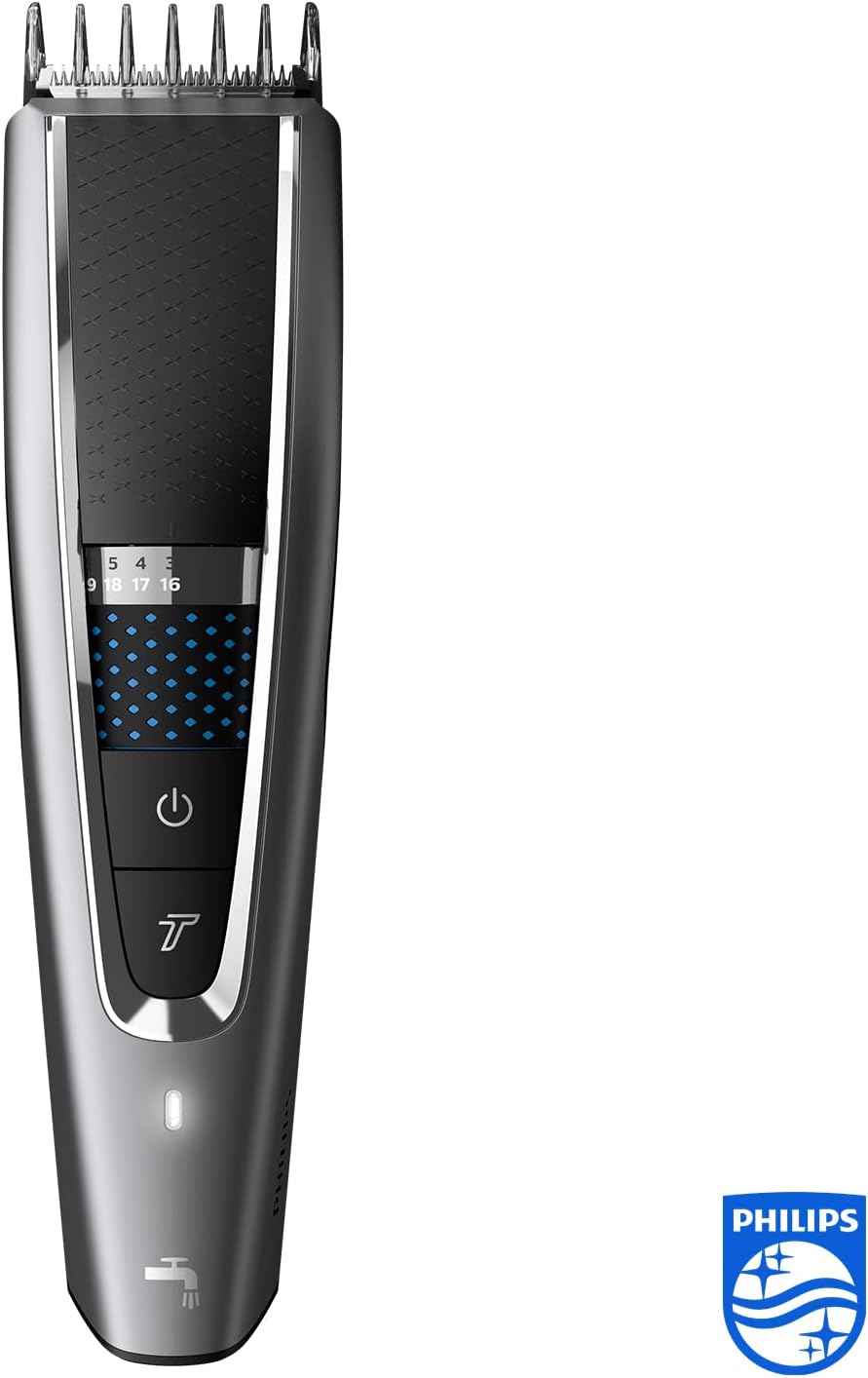 Philips - Série 5000 - tondeuse cheveux lavable, Trim-n-Flow Pro - HC5650/15