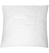 Zollner Oreiller en microfibre 550 g, pour personnes allergiques, 3 zones, env. 80 x 80 cm, blanc