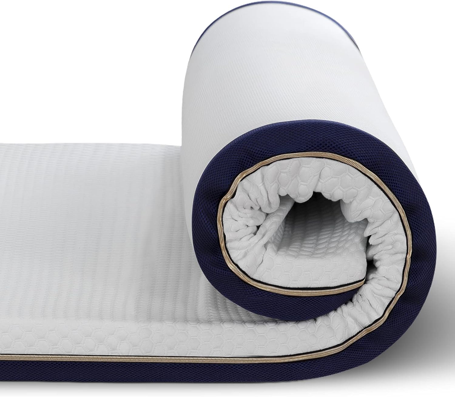 BedStory - Surmatelas Gel Mémoire 120x190cm - 7,5cm, ventilé, housse lavable