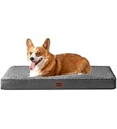 EHEYCIGA Lit orthopédique pour chien de taille moyenne 89 x 58 x 9 cm, coussin pour chien, lavable, moelleux, chien...