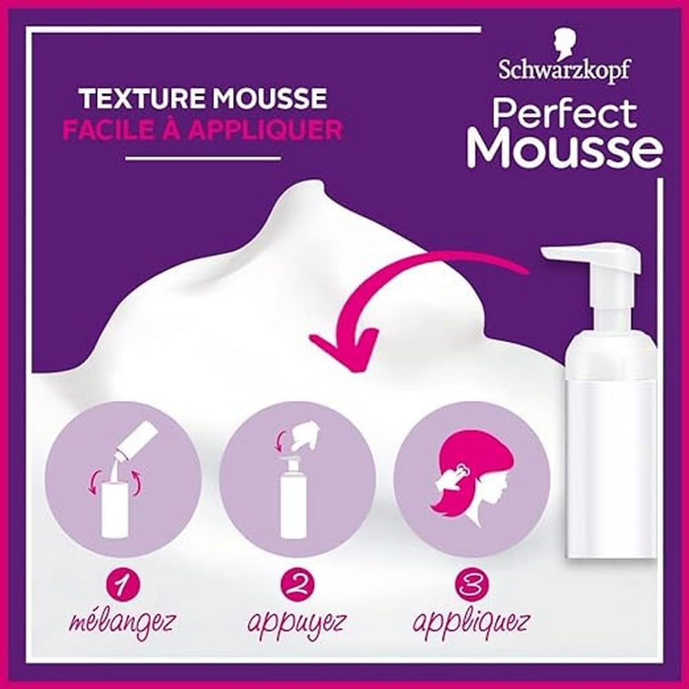 Schwarzkopf - Perfect Mousse - mousse sans ammoniaque, soin naturel - Choco Brownie 365