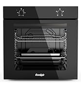 Cooksir Four Encastrable 60CM, Four Grande Capacité 65 Liters avec Prise, 2200W, 4 Fonctions, Bou...